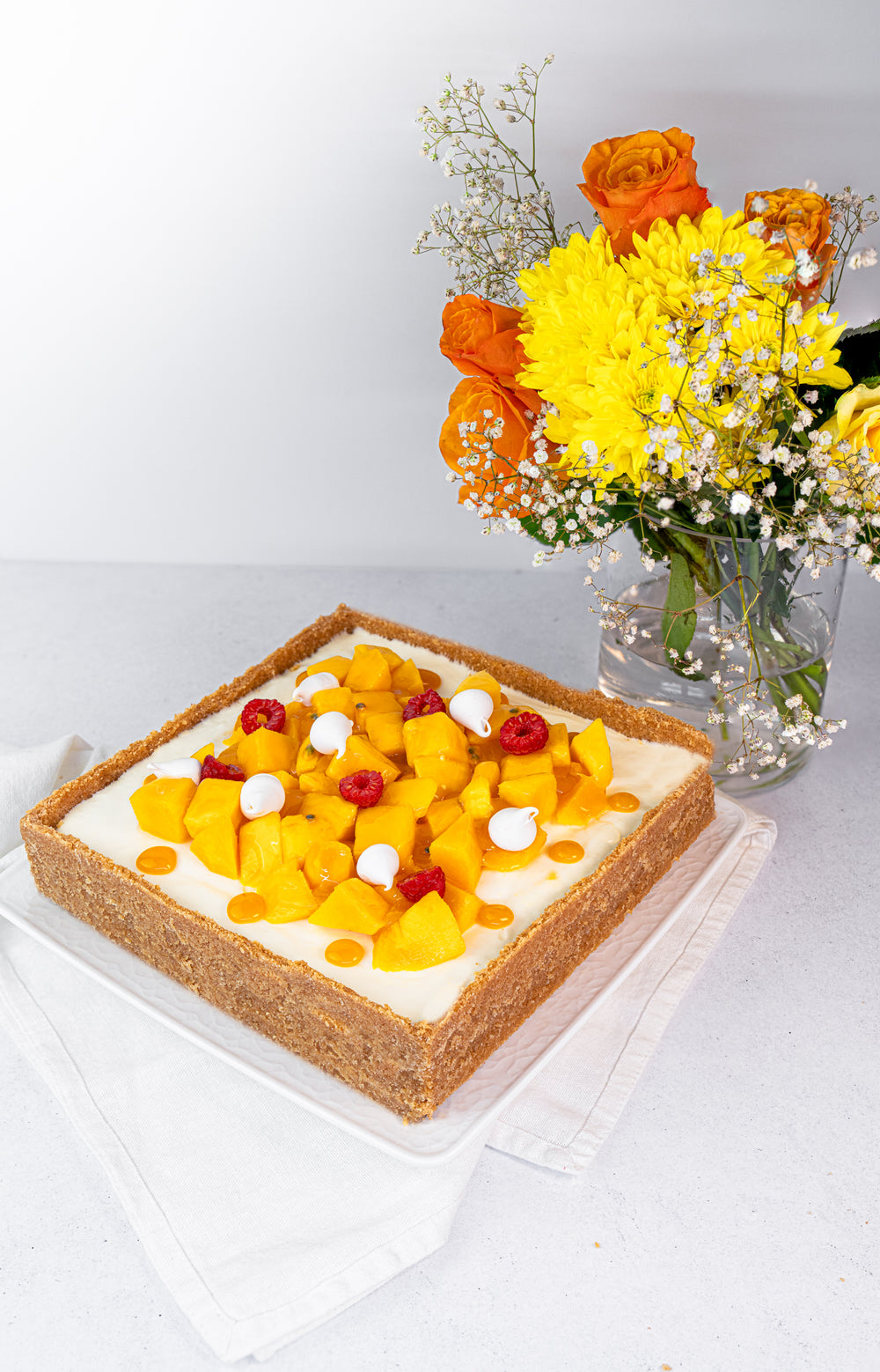 Mango passionfruit Cheesecake