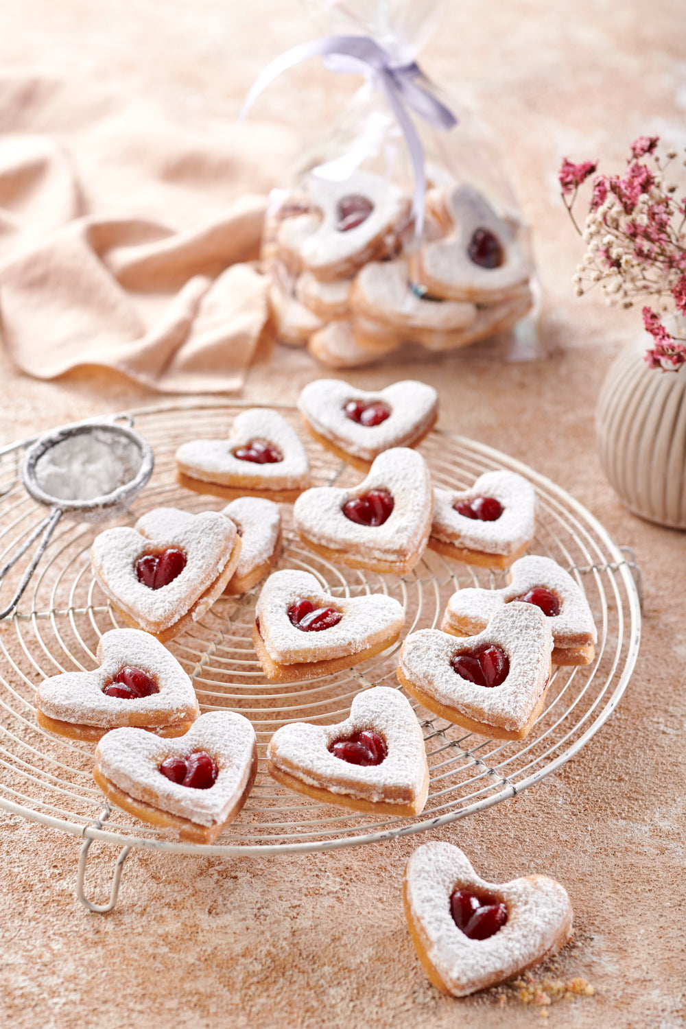Heart Linzer Cookies